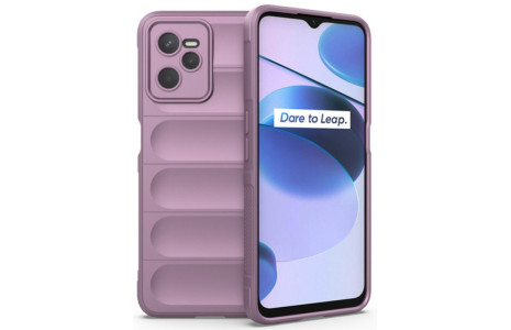 Newface Realme C35 Kılıf Optimum Silikon - Mor