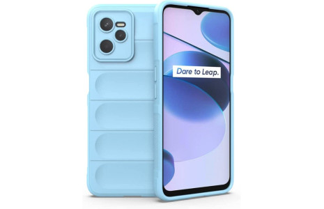 Newface Realme C35 Kılıf Optimum Silikon - Sky Blue