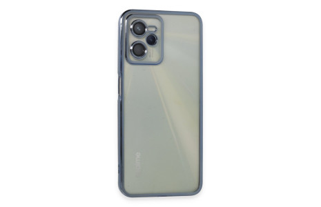 Newface Realme C35 Kılıf Razer Lensli Silikon - Açık Mavi