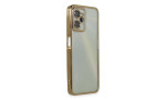 Newface Realme C35 Kılıf Razer Lensli Silikon - Gold