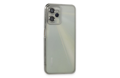 Newface Realme C35 Kılıf Razer Lensli Silikon - Gümüş