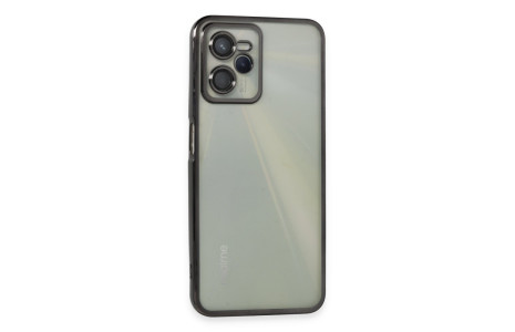 Newface Realme C35 Kılıf Razer Lensli Silikon - Siyah