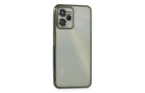 Newface Realme C35 Kılıf Razer Lensli Silikon - Yeşil