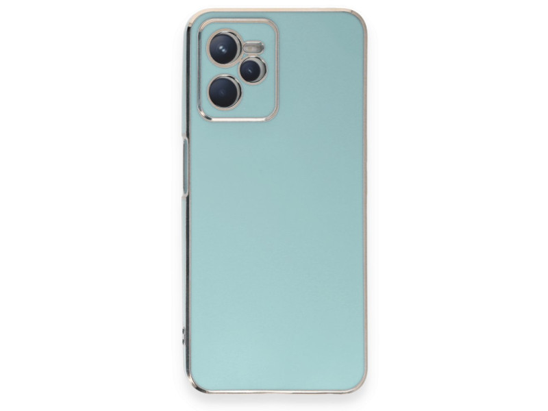 Newface Realme C35 Kılıf Volet Silikon - Açık Yeşil