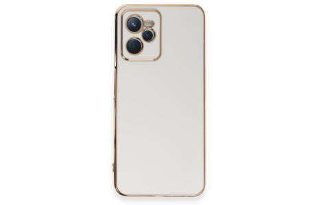 Newface Realme C35 Kılıf Volet Silikon - Beyaz