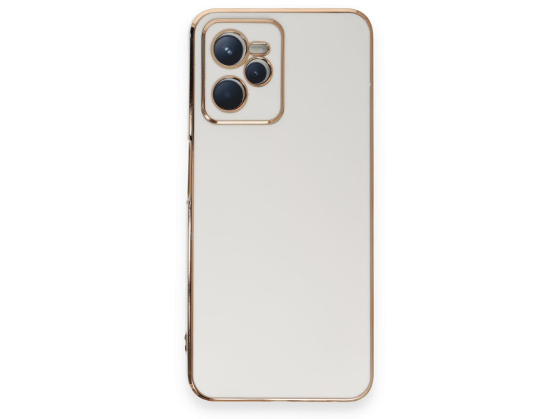 Newface Realme C35 Kılıf Volet Silikon - Beyaz