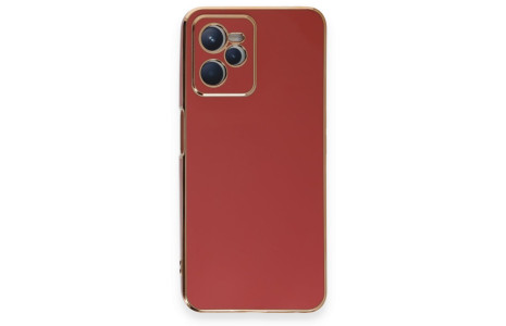 Newface Realme C35 Kılıf Volet Silikon - Kırmızı