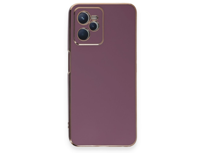 Newface Realme C35 Kılıf Volet Silikon - Mor