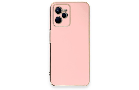 Newface Realme C35 Kılıf Volet Silikon - Pembe