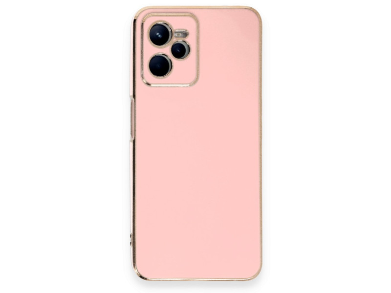 Newface Realme C35 Kılıf Volet Silikon - Pembe