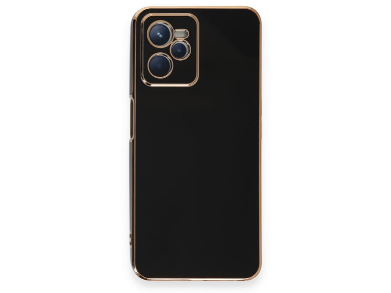Newface Realme C35 Kılıf Volet Silikon - Siyah