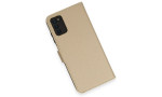 Newface Samsung Galaxy A02S Kılıf Trend S Plus Kapaklı Kılıf - Gold