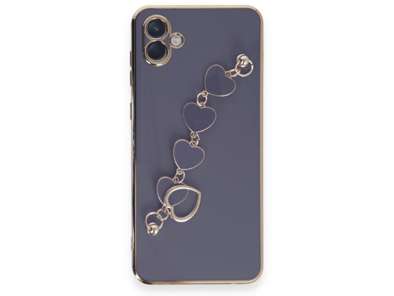 Newface Samsung Galaxy A04 Kılıf Esila Silikon - Gri