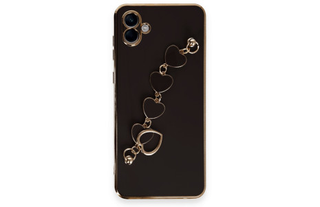 Newface Samsung Galaxy A04 Kılıf Esila Silikon - Siyah