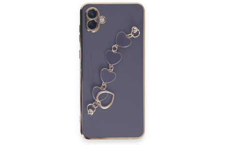 Newface Samsung Galaxy A04E Kılıf Esila Silikon - Gri