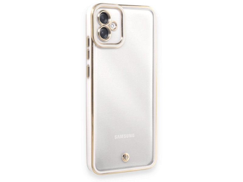 Newface Samsung Galaxy A04E Kılıf Liva Lens Silikon - Beyaz