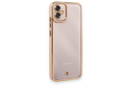 Newface Samsung Galaxy A04E Kılıf Liva Lens Silikon - Pudra