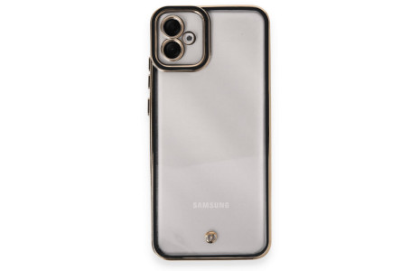 Newface Samsung Galaxy A04E Kılıf Liva Lens Silikon - Siyah