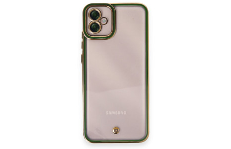 Newface Samsung Galaxy A04E Kılıf Liva Lens Silikon - Yeşil