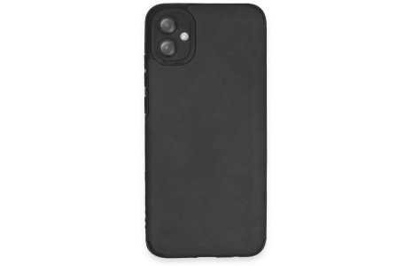 Newface Samsung Galaxy A04E Kılıf Loop Deri Silikon - Siyah