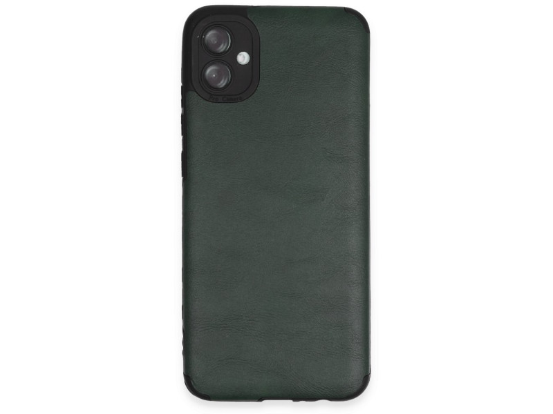 Newface Samsung Galaxy A04E Kılıf Loop Deri Silikon - Yeşil
