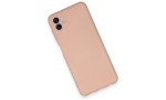 Newface Samsung Galaxy A04E Kılıf Nano içi Kadife Silikon - Pudra