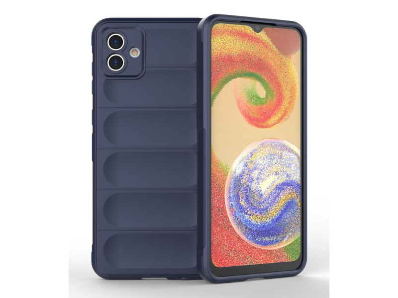 Newface Samsung Galaxy A04E Kılıf Optimum Silikon - Lacivert