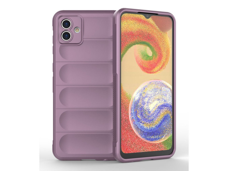 Newface Samsung Galaxy A04E Kılıf Optimum Silikon - Mor