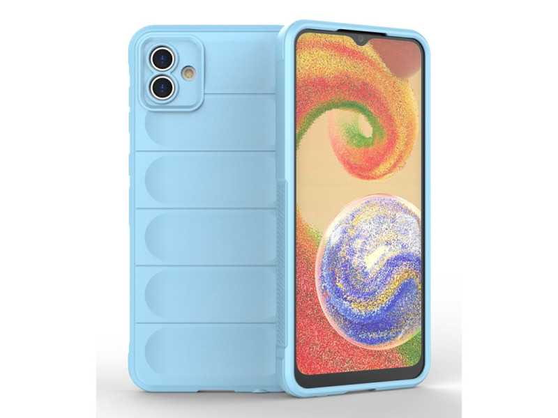 Newface Samsung Galaxy A04E Kılıf Optimum Silikon - Sky Blue