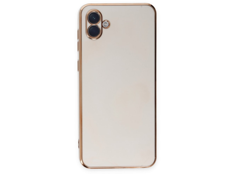 Newface Samsung Galaxy A04E Kılıf Volet Silikon - Beyaz