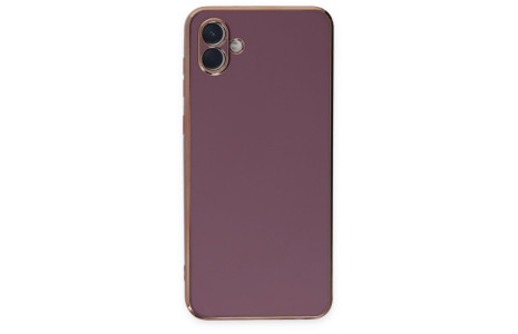 Newface Samsung Galaxy A04E Kılıf Volet Silikon - Mor