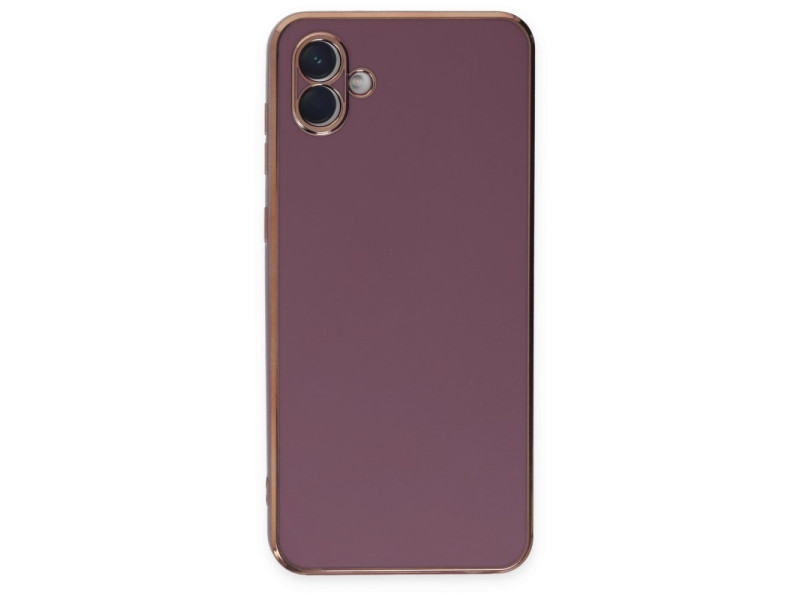 Newface Samsung Galaxy A04E Kılıf Volet Silikon - Mor