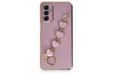 Newface Samsung Galaxy A04S Kılıf Esila Silikon - Mor