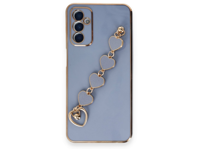 Newface Samsung Galaxy A14 4G Kılıf Esila Silikon - Gri