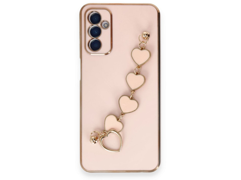 Newface Samsung Galaxy A14 4G Kılıf Esila Silikon - Pudra