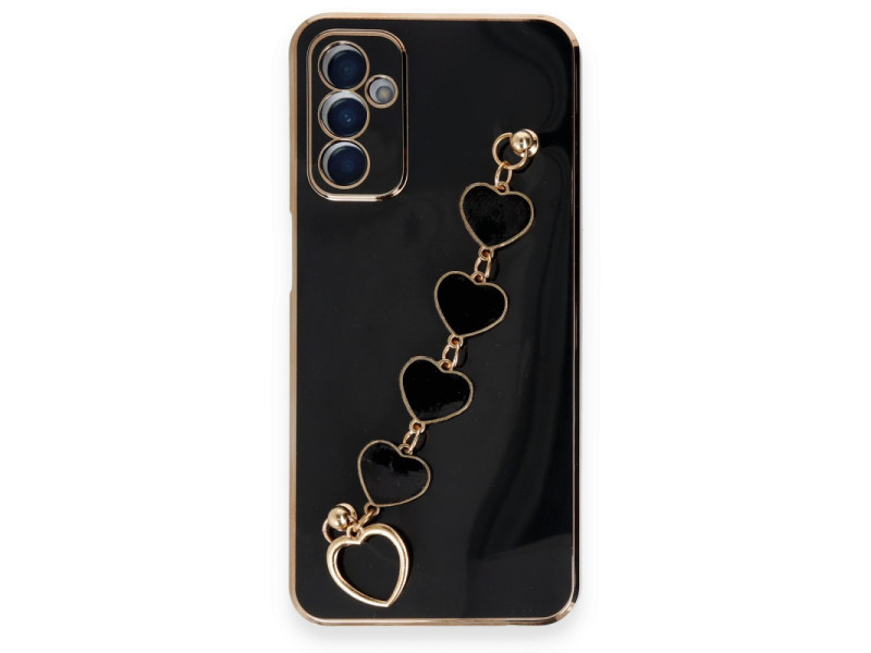 Newface Samsung Galaxy A14 4G Kılıf Esila Silikon - Siyah