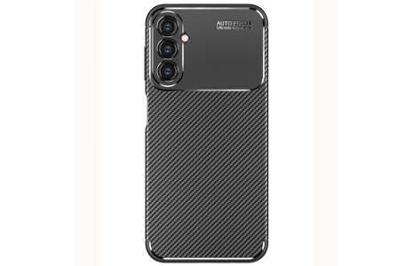 Newface Samsung Galaxy A14 4G Kılıf Focus Karbon Silikon - Siyah