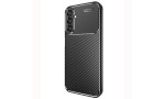 Newface Samsung Galaxy A14 4G Kılıf Focus Karbon Silikon - Siyah