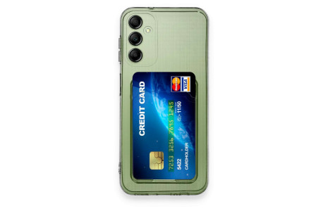Newface Samsung Galaxy A14 4G Kılıf Kart Şeffaf Silikon - Şeffaf