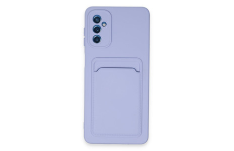 Newface Samsung Galaxy A14 4G Kılıf Kelvin Kartvizitli Silikon - Lila