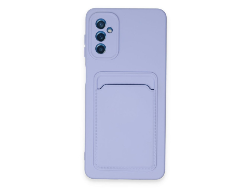 Newface Samsung Galaxy A14 4G Kılıf Kelvin Kartvizitli Silikon - Lila