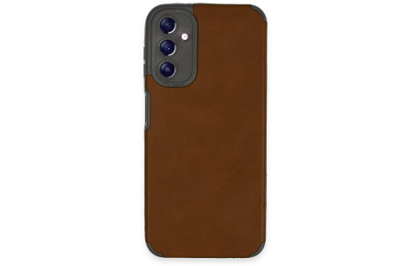 Newface Samsung Galaxy A14 4G Kılıf Loop Deri Silikon - Kahverengi