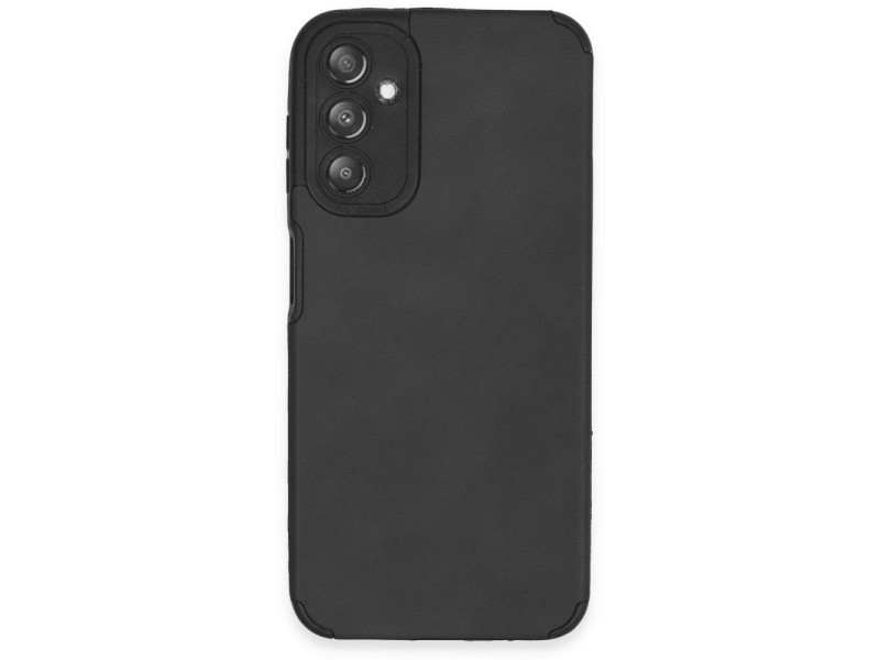 Newface Samsung Galaxy A14 4G Kılıf Loop Deri Silikon - Siyah