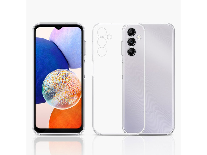 Newface Samsung Galaxy A14 4G Kılıf Lüx Şeffaf Silikon