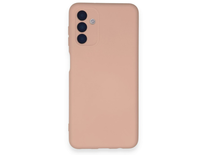 Newface Samsung Galaxy A14 4G Kılıf Nano içi Kadife Silikon - Pudra