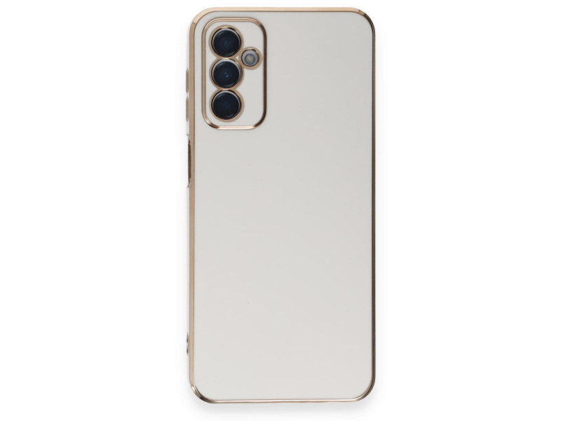 Newface Samsung Galaxy A14 4G Kılıf Volet Silikon - Beyaz