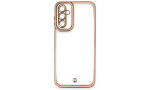 Newface Samsung Galaxy A24 4G Kılıf Liva Lens Silikon - Pudra
