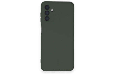Newface Samsung Galaxy A24 4G Kılıf Nano içi Kadife Silikon - Koyu Yeşil