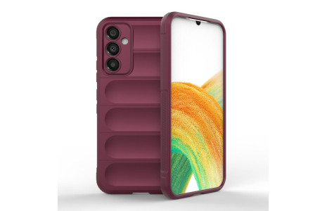 Newface Samsung Galaxy A24 4G Kılıf Optimum Silikon - Bordo