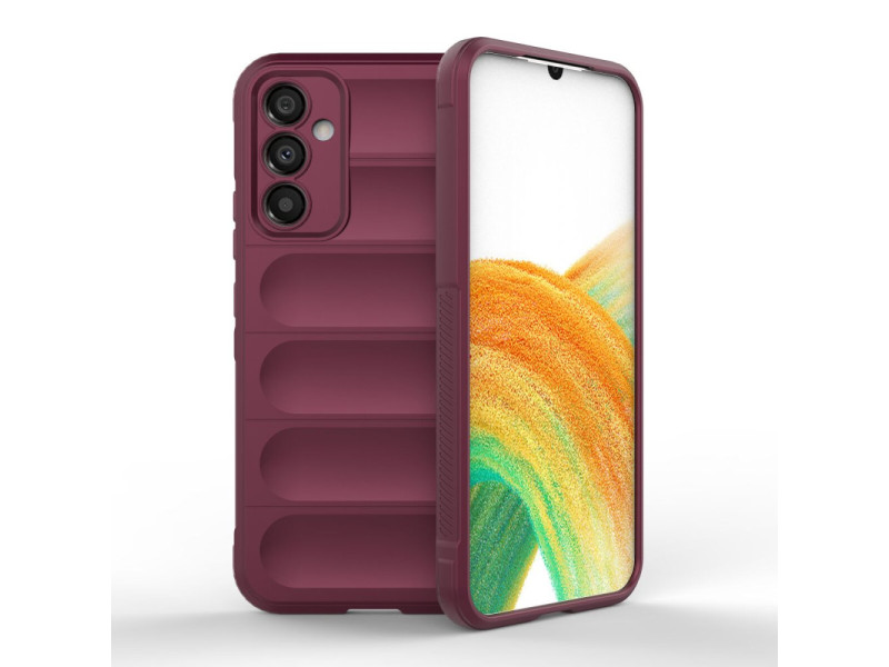 Newface Samsung Galaxy A24 4G Kılıf Optimum Silikon - Bordo